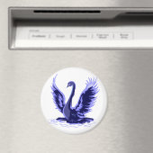 Lila Swan Magnet (In Situ (Geschirrspüler))