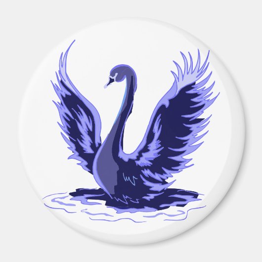 Lila Swan Magnet (Vorne)