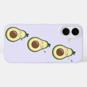 Lila Sweet Avocado Kiss Case-Mate iPhone Hülle (Rückseite (Horizontal))