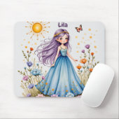 LILA ~ Sweet Girl ~ Blume ~ Mousepad (Mit Mouse)