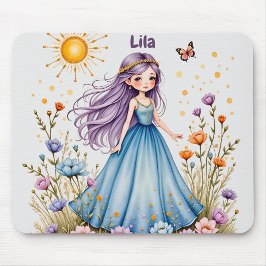 LILA ~ Sweet Girl ~ Blume ~ Mousepad (Vorne)
