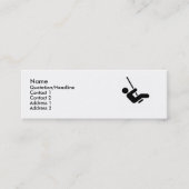 Lila Swinger Calling Card Mini Visitenkarte (Vorderseite)