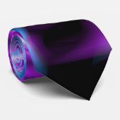 Lila Swirbeldesign Krawatte (Gerollt)