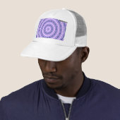 Lila Swirbelkappe Truckerkappe (Beispiel)