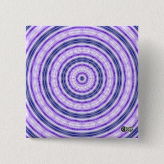 Lila Swirl-Abzeichen Button (Vorderseite)