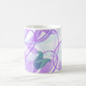 Lila Swirl-Design Kaffeetasse (Mittel)