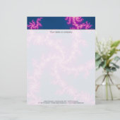 Lila Swirl - Fraktal Art Briefkopf (Stehend Vorderseite)
