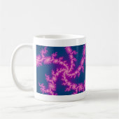 Lila Swirl - Fraktal Art Kaffeetasse (Links)