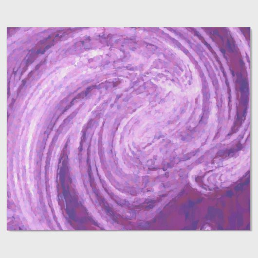 Lila Swirl Geschenkpapier (Flach)