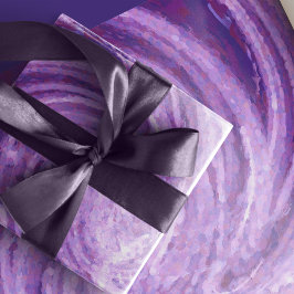Lila Swirl Geschenkpapier