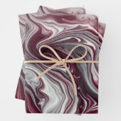 Lila Swirl Geschenkpapier Set (Beispiel)