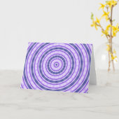 Lila Swirl-Grüße-Karte Karte (Gelbe Blume)