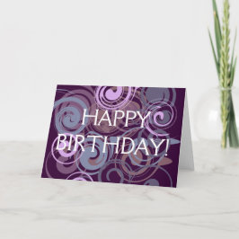 Lila Swirl Karte