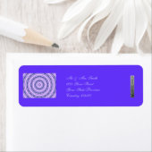 Lila Swirl-Labels (Insitu)