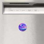 Lila Swirl Magnet (In Situ (Geschirrspüler))