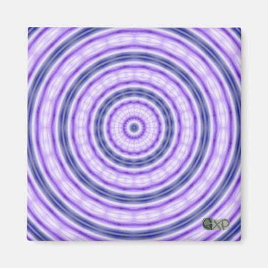 Lila Swirl-Magnet Magnet (Vorne)