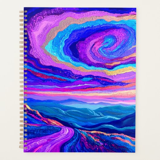 Lila Swirl Planer (Vorderseite)