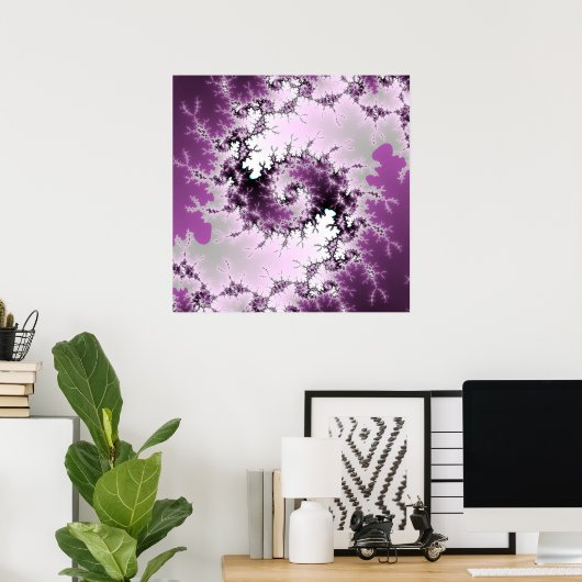 Lila Swirl Poster (Heimbüro)