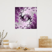 Lila Swirl Poster (Küche)