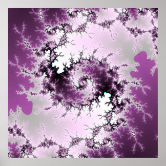 Lila Swirl Poster