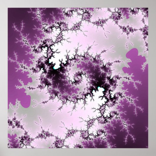 Lila Swirl Poster (Vorne)