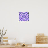 Lila Swirl-Poster Poster (Küche)