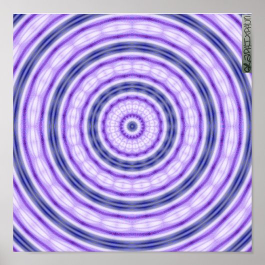 Lila Swirl-Poster Poster (Vorne)
