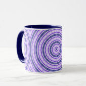 Lila Swirl-Tasse Tasse (Vorderseite Links)