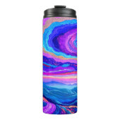 Lila Swirl Thermosbecher (Vorderseite)