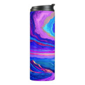 Lila Swirl Thermosbecher (Nach links gedreht)