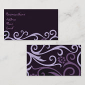 Lila Swirl-Visitenkarte Visitenkarte (Vorne/Hinten)