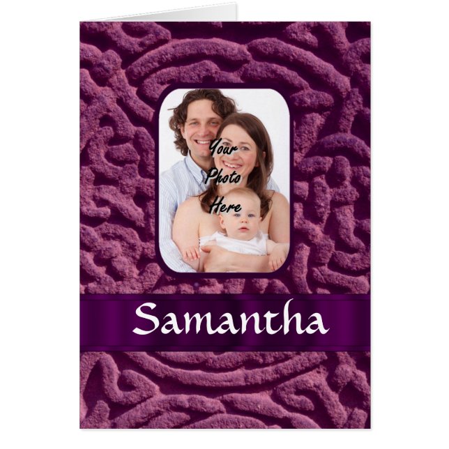 Lila Symbol für keltische Knüpfarbeit (Vorne)