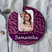 Lila Symbol für keltische Knüpfarbeit Button (Beispiel)