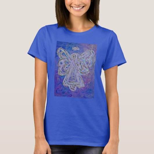 Lila T - Shirt Angel (Bild vorne) (Vorderseite)
