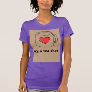 Lila T-Shirt mit halben Ärmeln