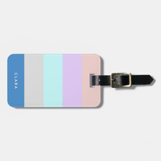 lila tadelloser Block des grauen Blaus des Gepäckanhänger (Vorderseite horizontal)