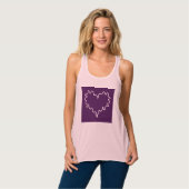 Lila Tank mit Curry Heart Top (Vorderseite Vollansicht)