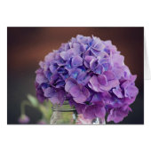 Lila Tankkarten für Hydrangea (Vorderseite (Horizontal))