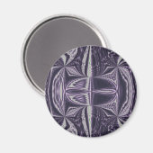 Lila Tanz Magnet (Vorderseite/Rückseite)