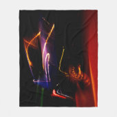 lila Tanzdecke Fleecedecke (Vorderseite)