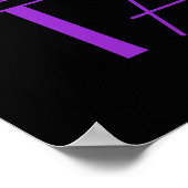 Lila Tanzflappern Party Poster (Ecke)