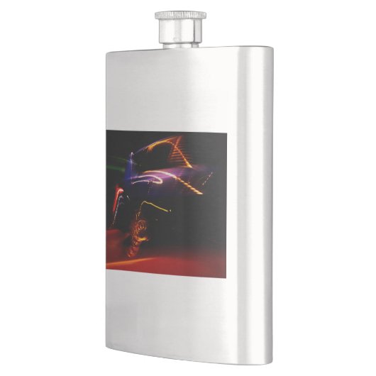 lila Tanzflasche Flachmann (Links)