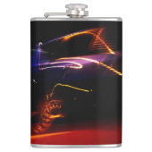 lila Tanzflasche Flachmann (Vorderseite)