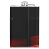 lila Tanzflasche Flachmann (Rückseite)