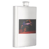 lila Tanzflasche Flachmann (Rechts)