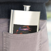 lila Tanzflasche Flachmann (Beispiel)