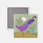 Lila Tanzquäntchen mit Lily Magnet (Vorderseite/Rückseite)