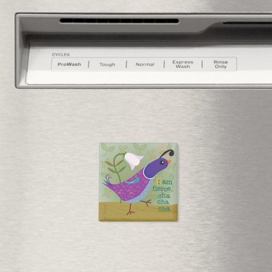 Lila Tanzquäntchen mit Lily Magnet (In Situ (Geschirrspüler))