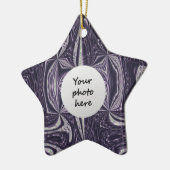Lila Tanzschmuck Keramikornament (Links)