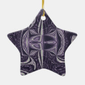 Lila Tanzschmuck Keramikornament (Hinten)